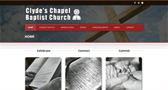 Desktop Screenshot of clydeschapelbaptist.org