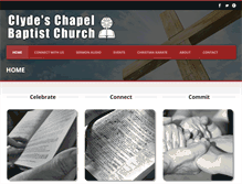 Tablet Screenshot of clydeschapelbaptist.org